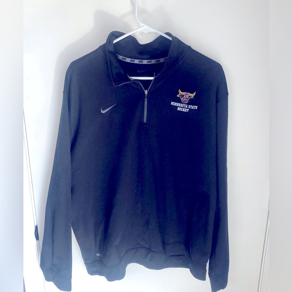 Nike Minnesota State University Mankato Mavericks Hockey Quarter Zip - XL